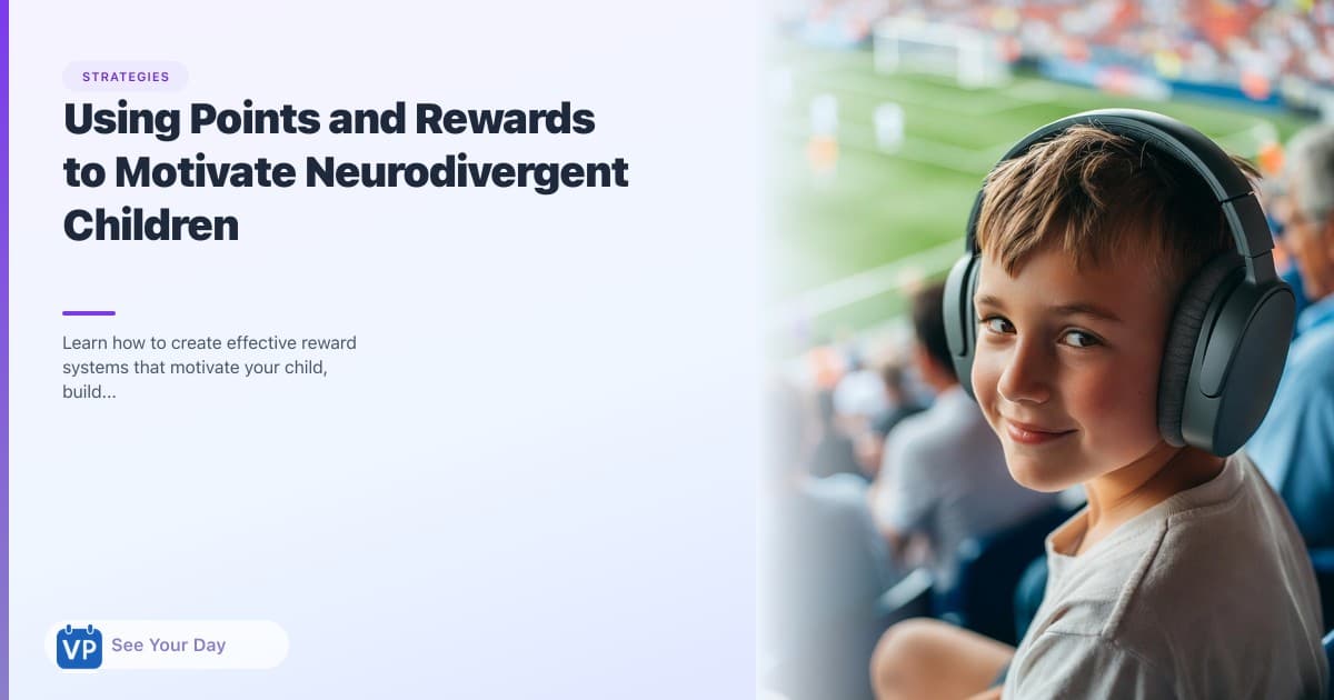 Using Points and Rewards to Motivate Neurodivergent Children