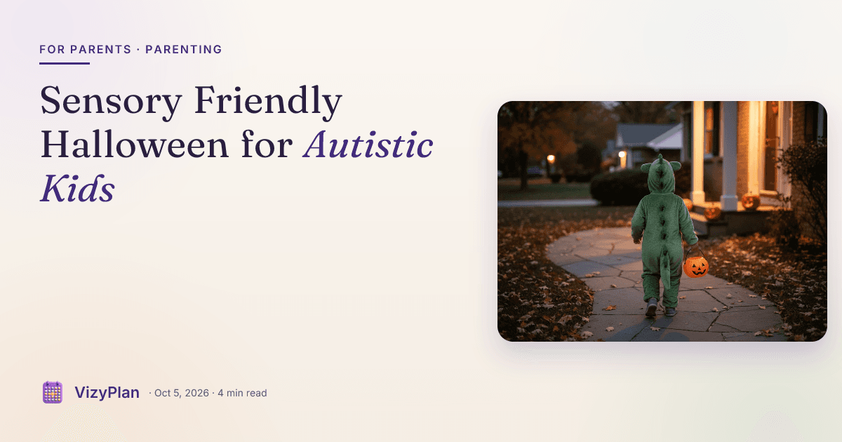 Sensory Friendly Halloween for Autistic Kids